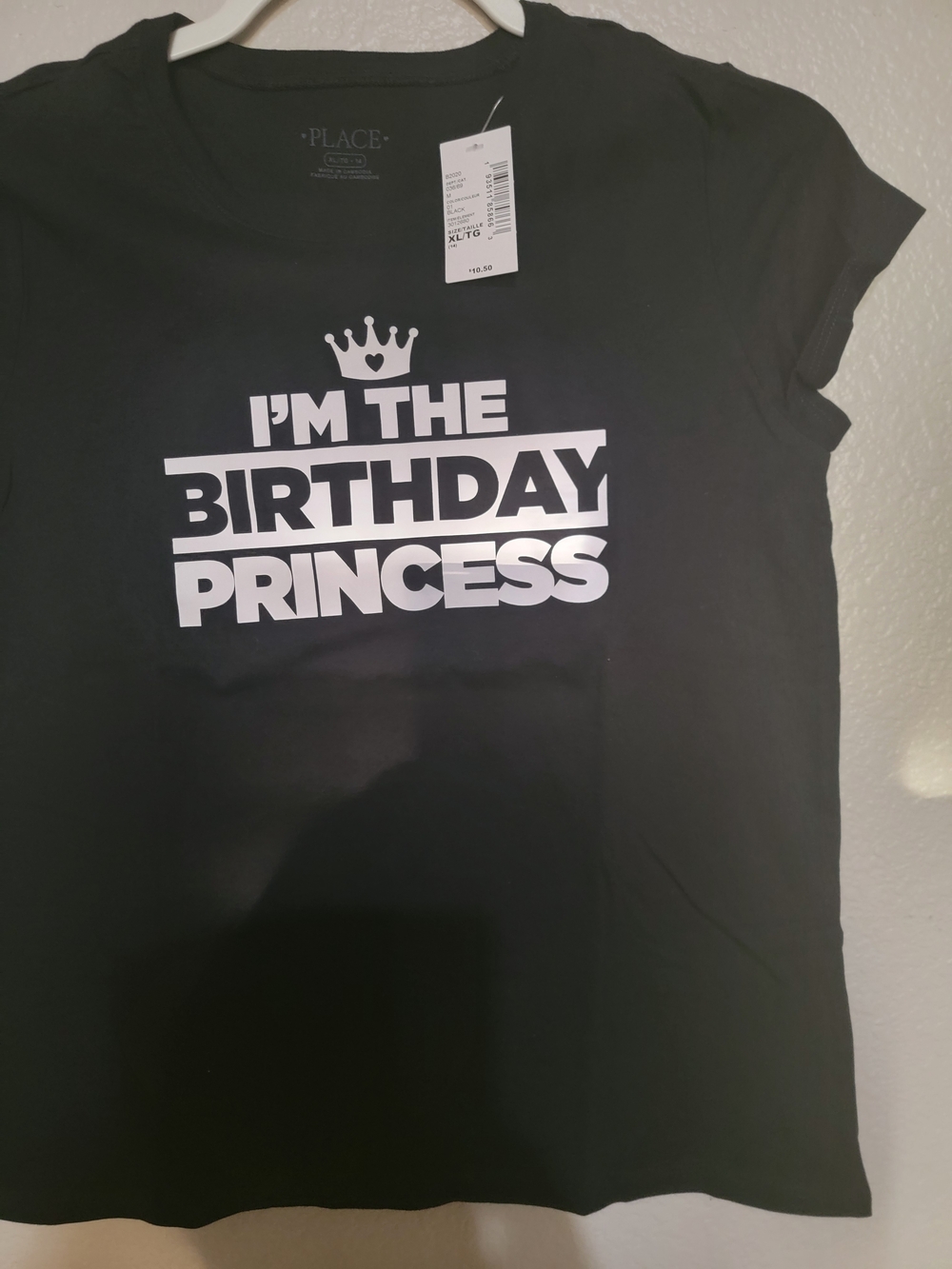 The Children's Place Black 'I'm The Birthday Princess' Graphic Tee